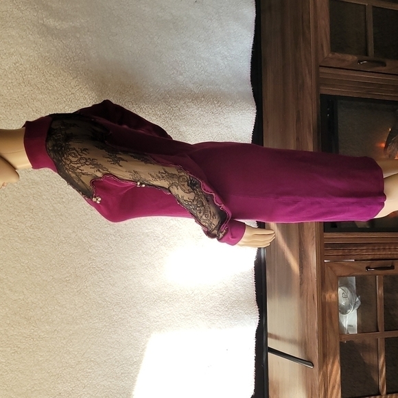 𝅺VENUS Lace Detail Sweater Dress Venus Lace Detail Sweater Dress Venus Lace - Picture 9 of 16